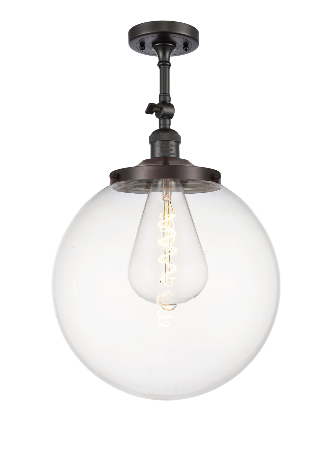 Innovations Franklin Restoration 201F-OB-G202-14 Ceiling Light - Oil Rubbed Bronze