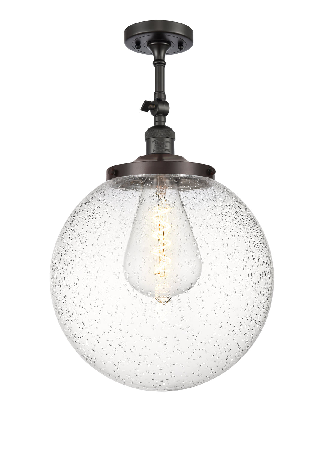 Innovations Franklin Restoration 201F-OB-G204-14 Ceiling Light - Oil Rubbed Bronze