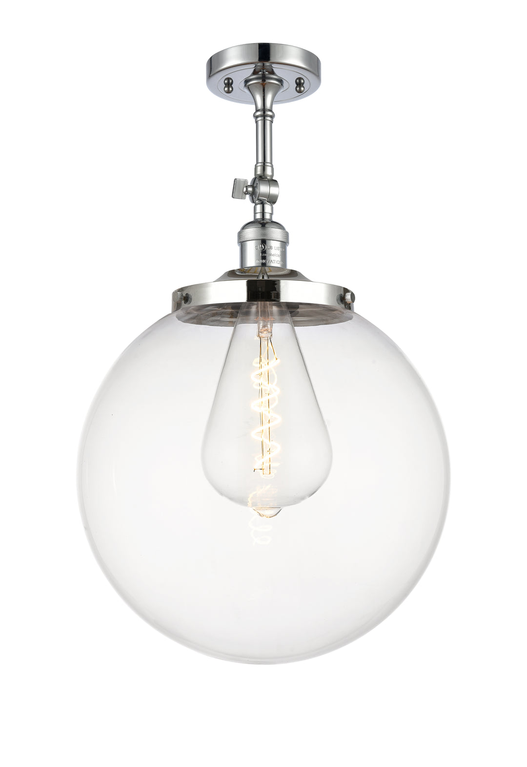 Innovations Franklin Restoration 201F-PC-G202-14 Ceiling Light - Polished Chrome