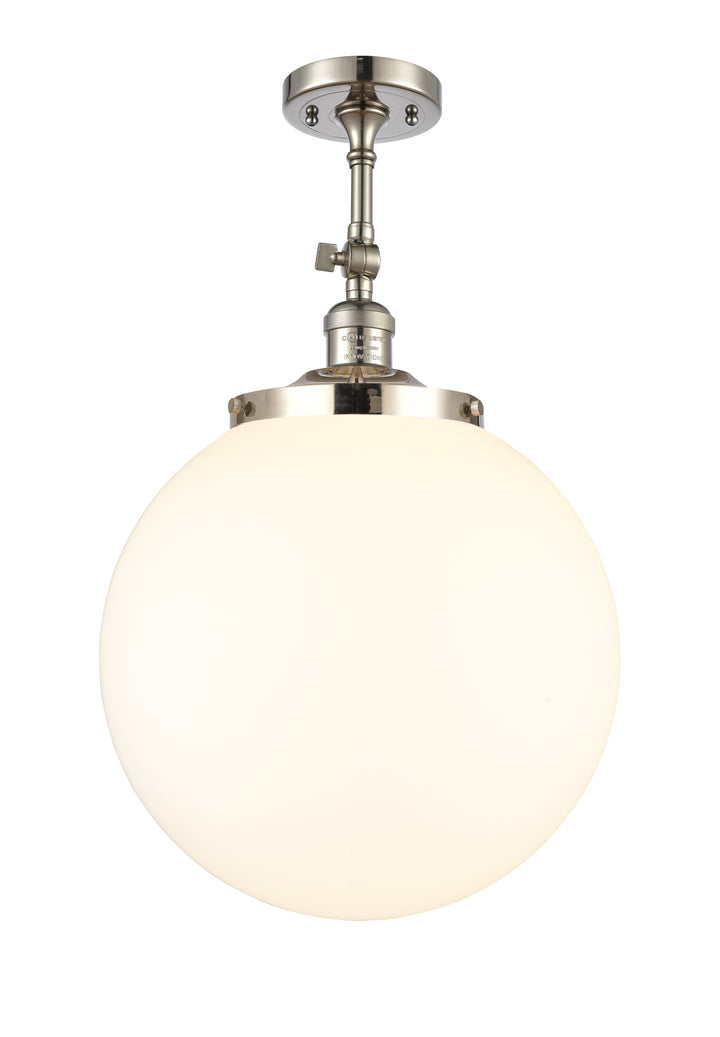Innovations Franklin Restoration 201F-PN-G201-14 Ceiling Light - Polished Nickel