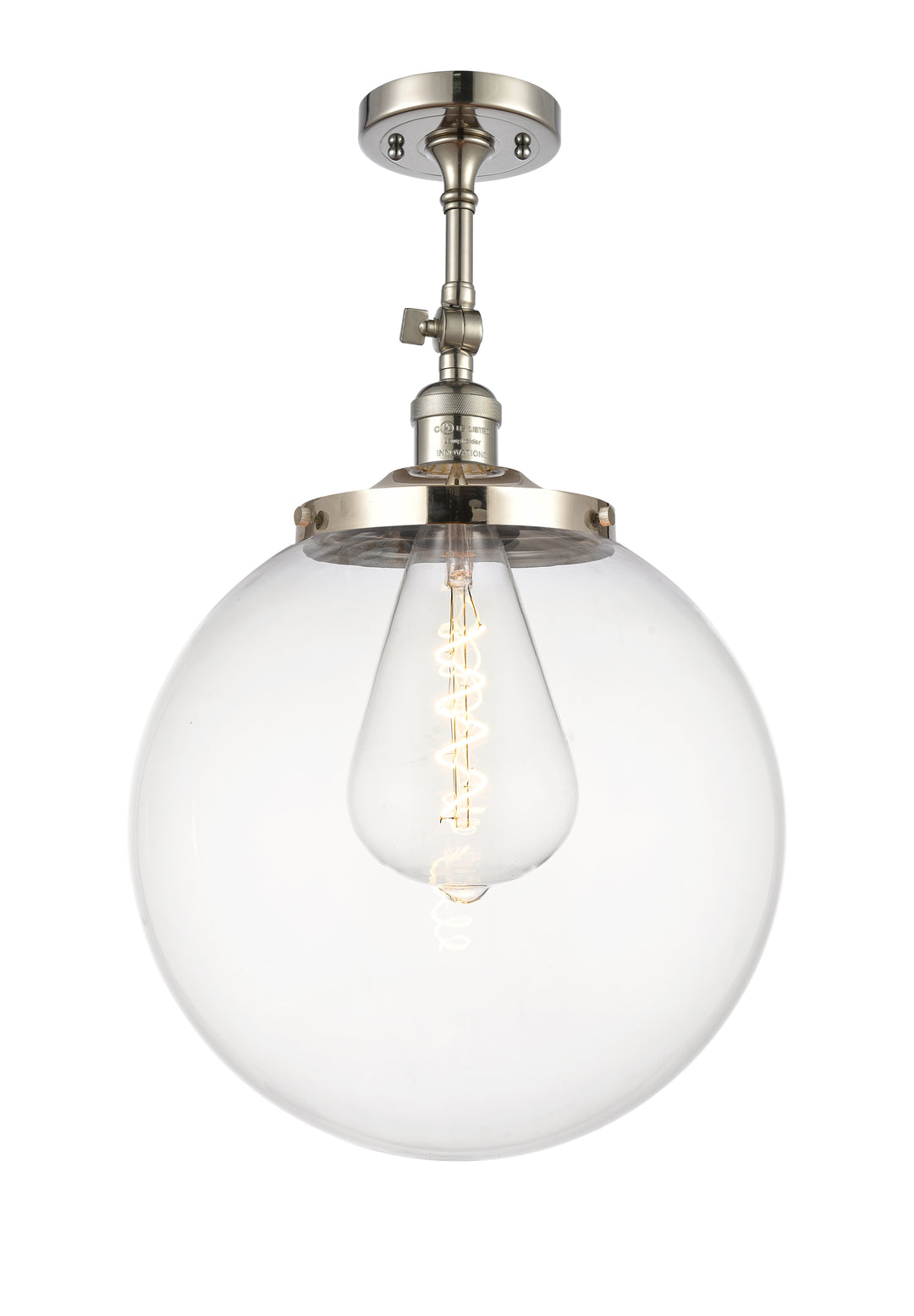 Innovations Franklin Restoration 201F-PN-G202-14 Ceiling Light - Polished Nickel