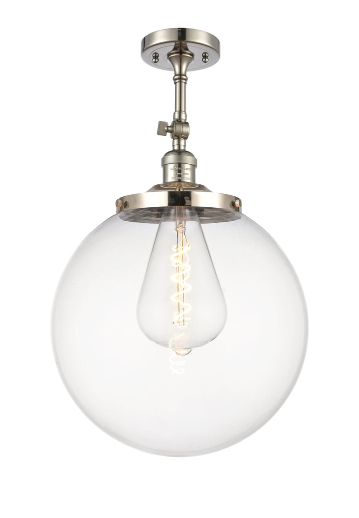 Innovations Franklin Restoration 201F-PN-G202-14 Ceiling Light - Polished Nickel