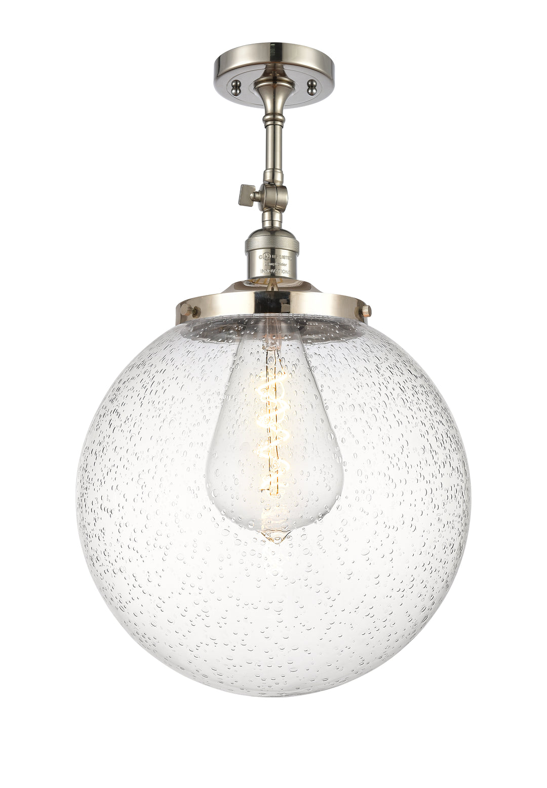 Innovations Franklin Restoration 201F-PN-G204-14 Ceiling Light - Polished Nickel