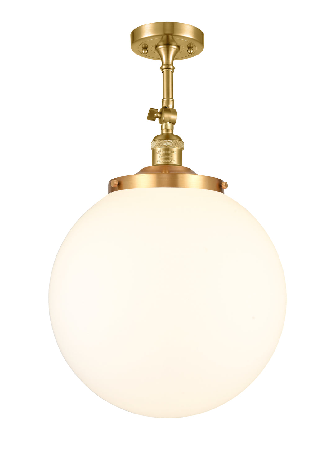 Innovations Franklin Restoration 201F-SG-G201-14 Ceiling Light - Satin Gold