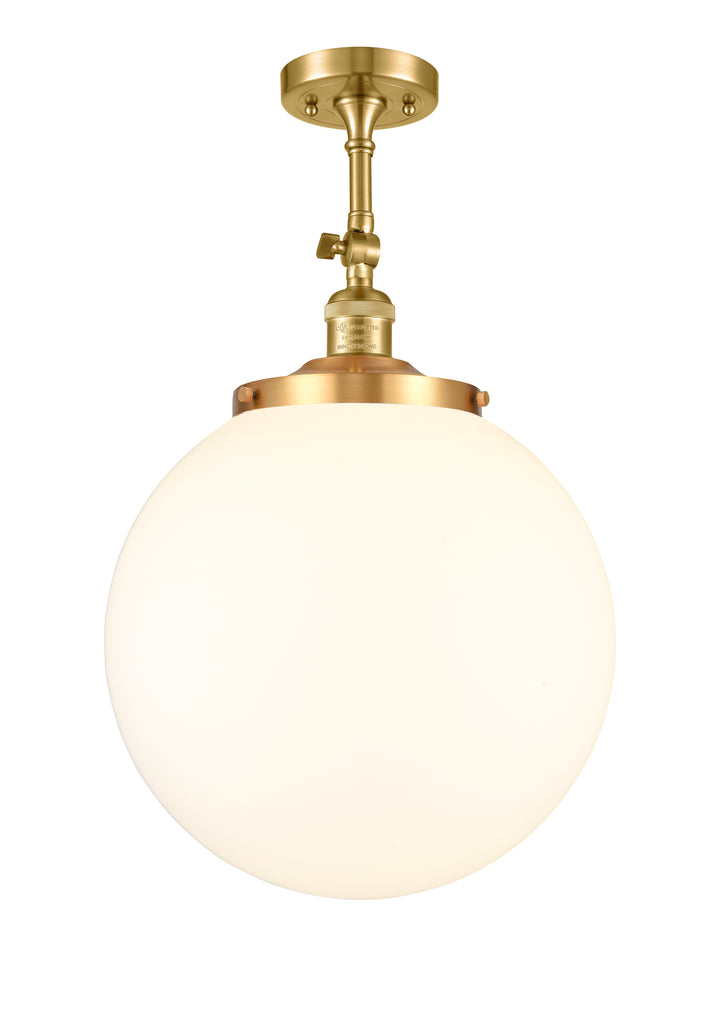 Innovations Franklin Restoration 201F-SG-G201-14 Ceiling Light - Satin Gold