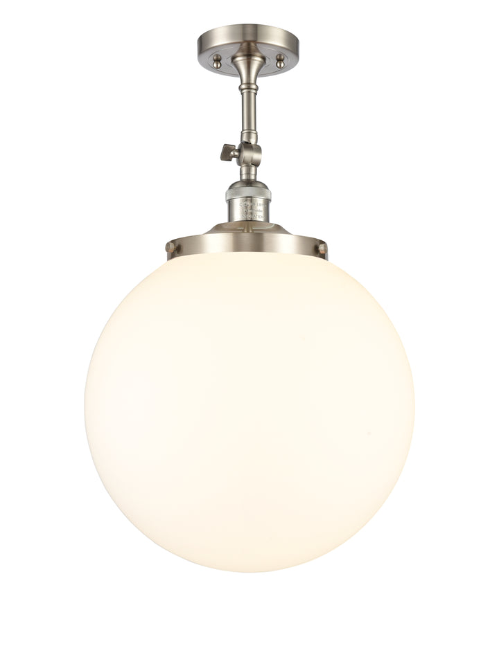 Innovations Franklin Restoration 201F-SN-G201-14 Ceiling Light - Brushed Satin Nickel