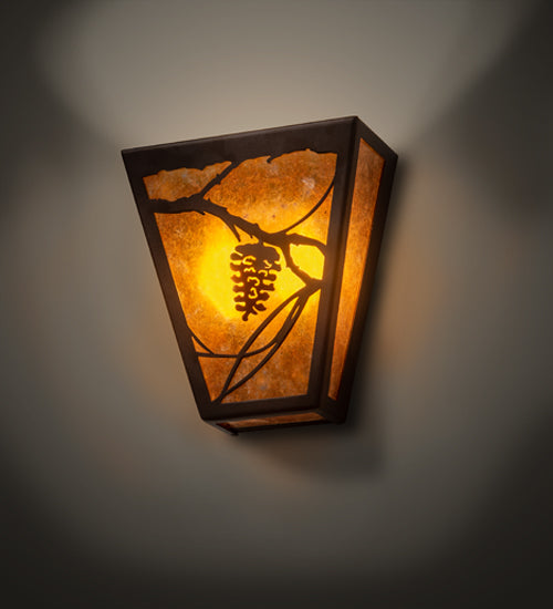 Meyda Tiffany Whispering Pines 202181 Wall Light - Mahogany Bronze