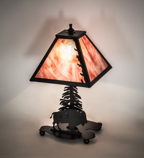 Meyda Tiffany Lighting 202240 Buffalo One Light Accent Lamp Lamp Black