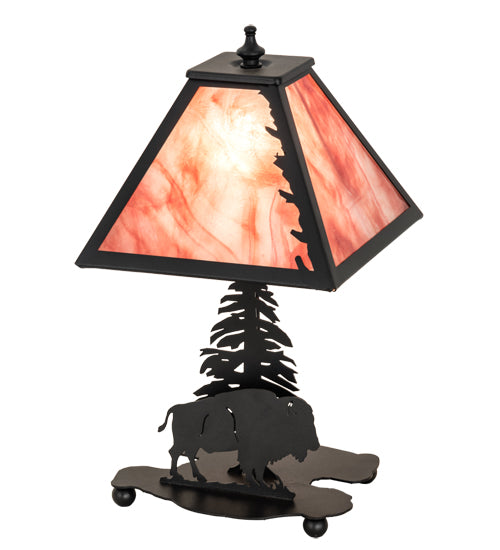 Meyda Tiffany Lighting 202240 Buffalo One Light Accent Lamp Lamp Black