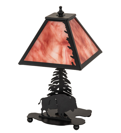 Meyda Tiffany Lighting 202240 Buffalo One Light Accent Lamp Lamp Black