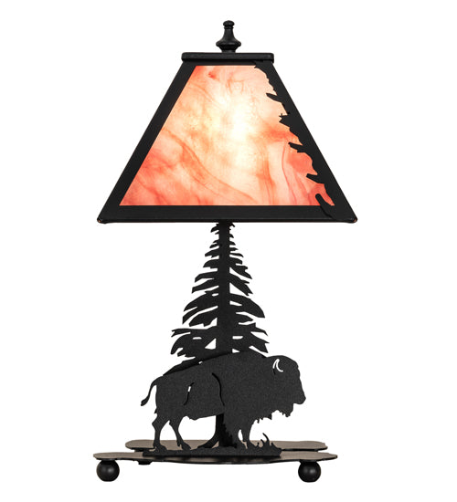 Meyda Tiffany Lighting 202240 Buffalo One Light Accent Lamp Lamp Black