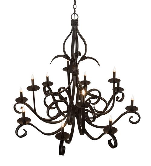 Meyda Tiffany Cypress 202247 Chandelier Light - Craftsman Brown,Mahogany Bronze