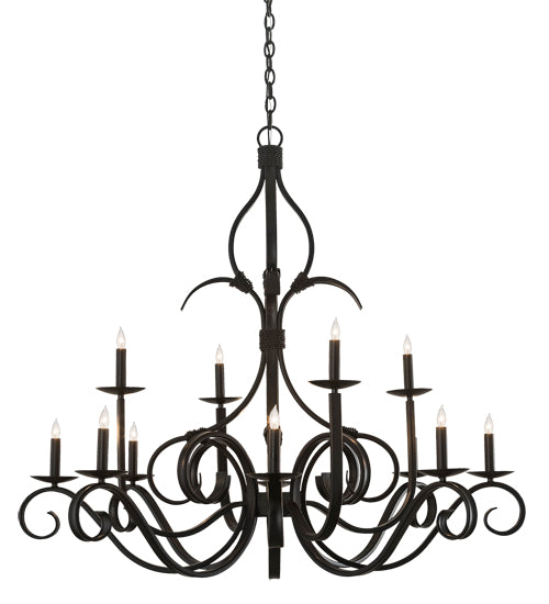 Meyda Tiffany Cypress 202247 Chandelier Light - Craftsman Brown,Mahogany Bronze