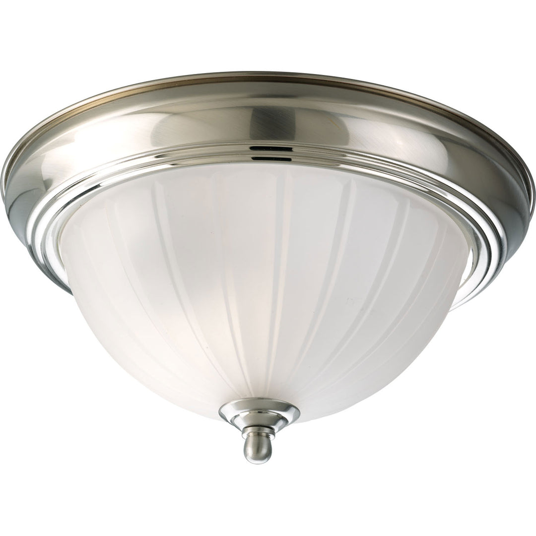 Progress Melon Glass P3816-09 Ceiling Light - Brushed Nickel