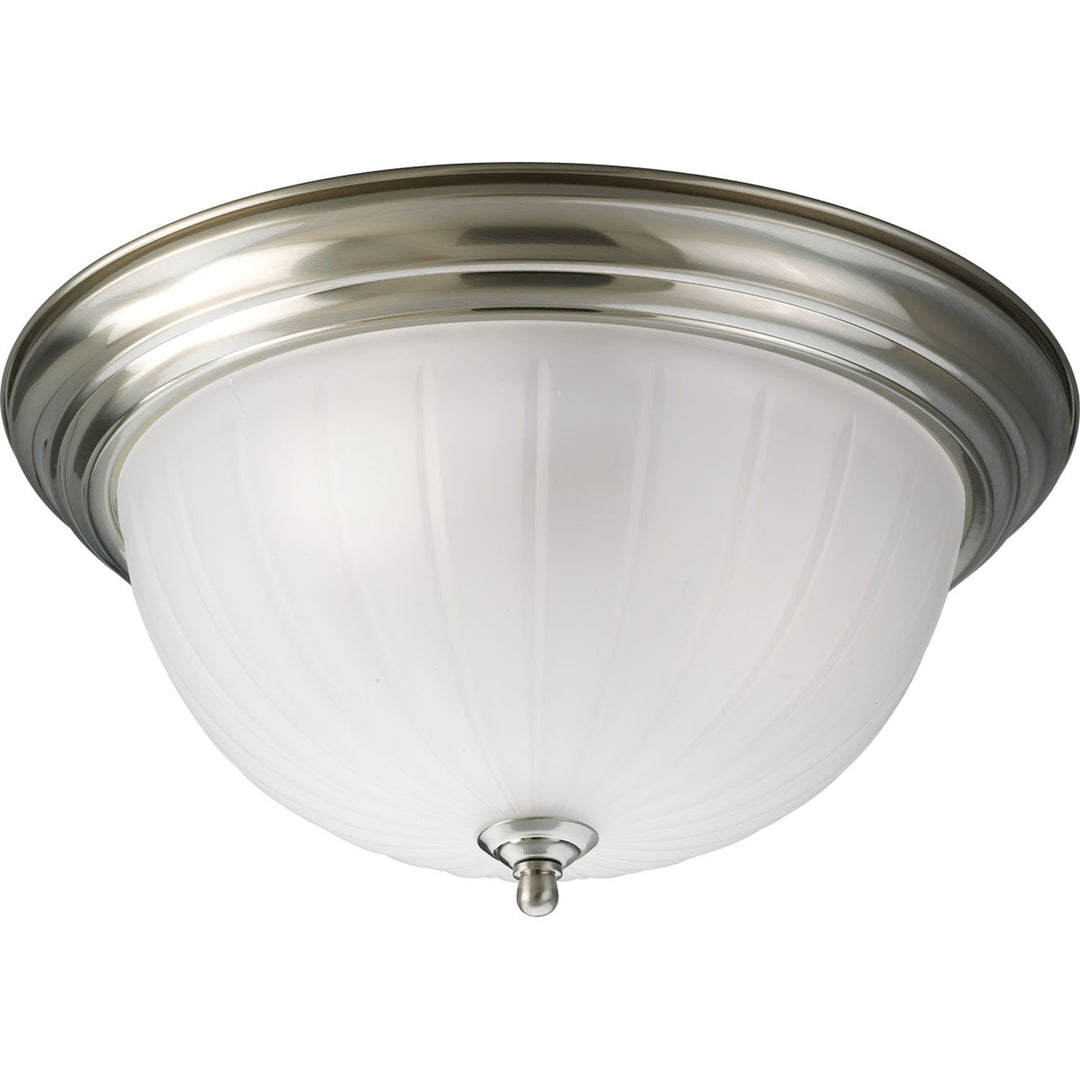 Progress Melon Glass P3818-09 Ceiling Light - Brushed Nickel