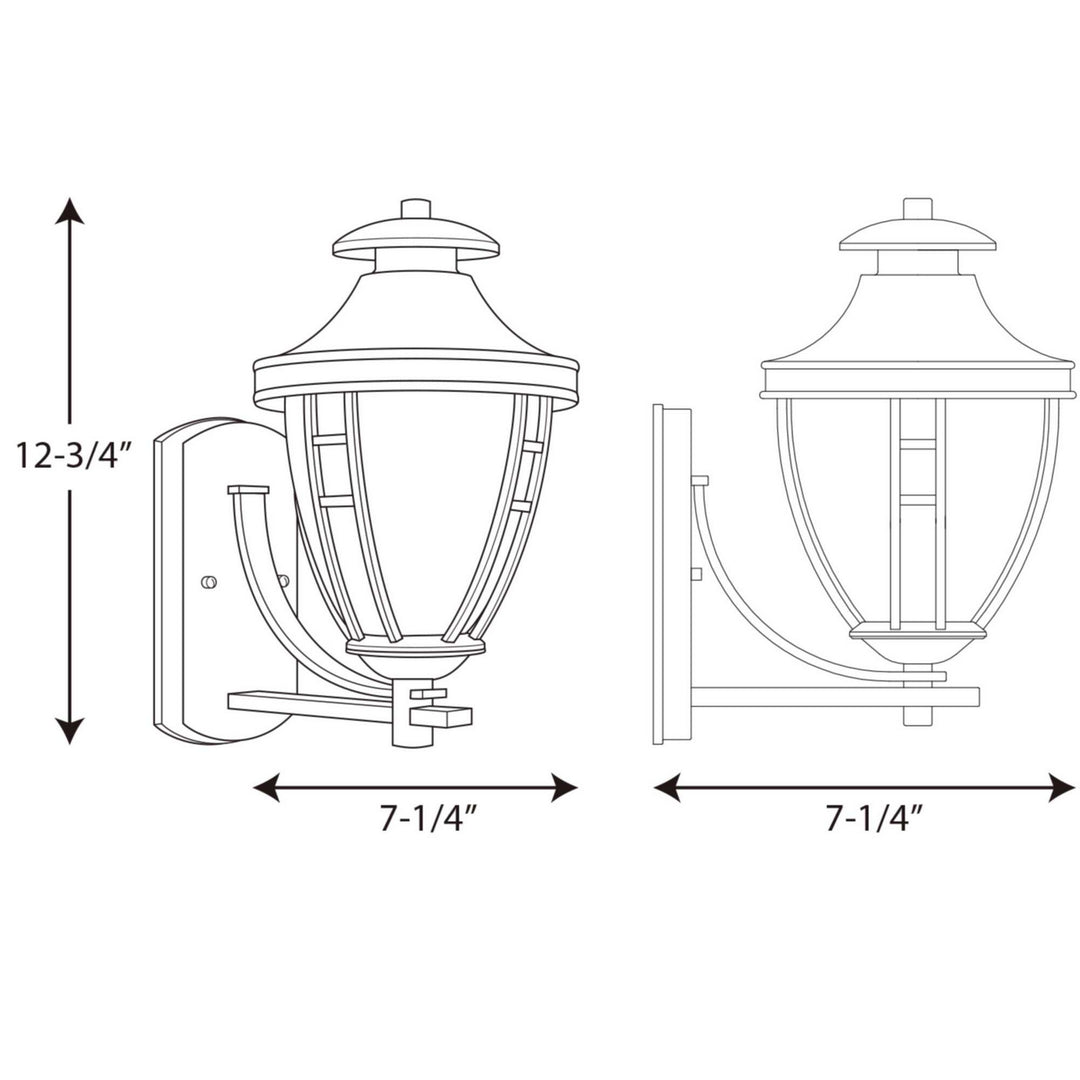 Progress Lighting P5778-31 Fairview One Light Wall Lantern Outdoor Black