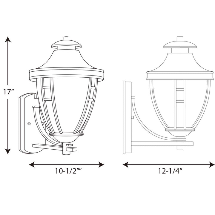 Progress Lighting P5780-31 Fairview One Light Wall Lantern Outdoor Black