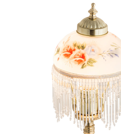 Meyda Tiffany Lighting 202647 Roussillon One Light Table Lamp Lamp Bronze / Dark