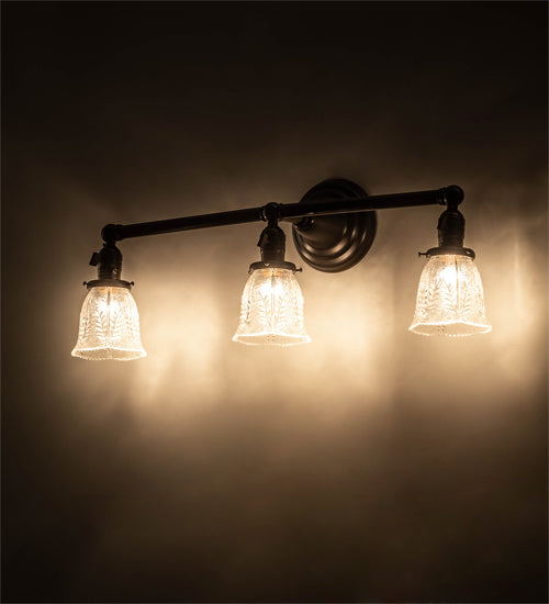 Meyda Tiffany Revival 202784 Bath Vanity Light 25 in. wide - Craftsman Brown