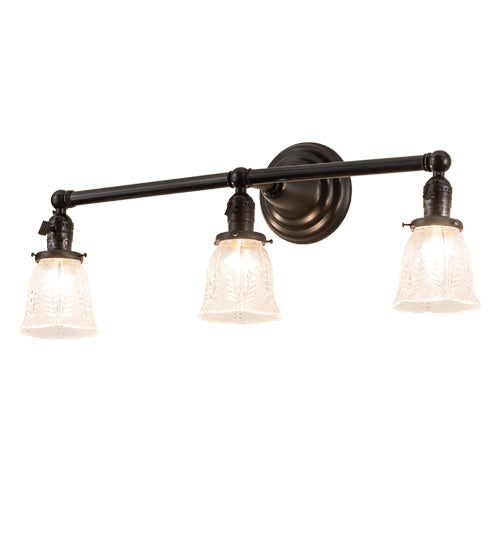 Meyda Tiffany Revival 202784 Bath Vanity Light 25 in. wide - Craftsman Brown