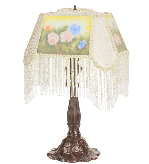 Meyda Tiffany Lighting 20286 Reverse Painted One Light Accent Lamp Lamp Bronze / Dark