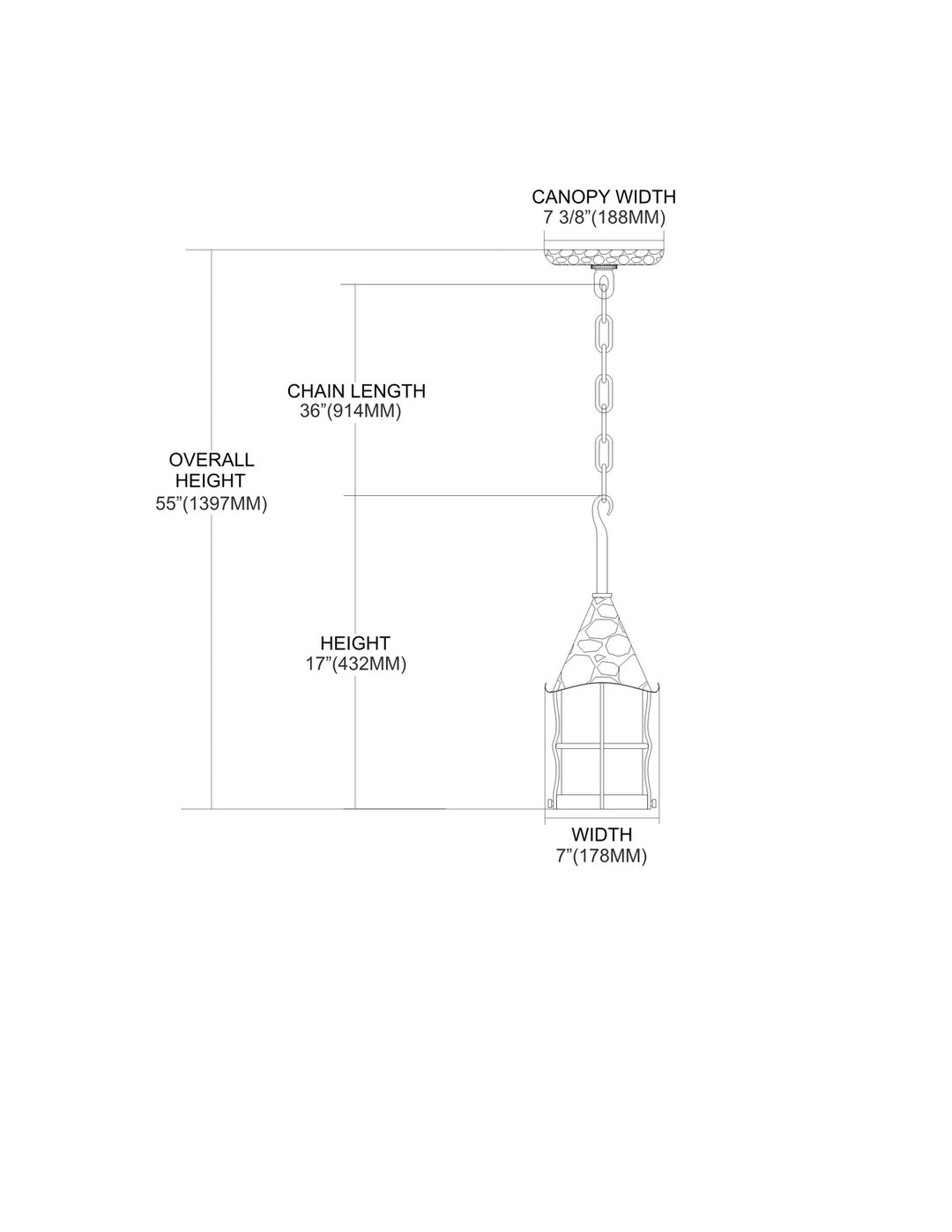 Elk Lighting 388-AC  Rustica Outdoor Antique Copper