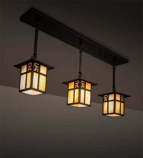 Meyda Tiffany Seneca 203103 Pendant Light - Craftsman Brown