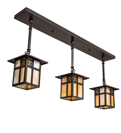 Meyda Tiffany Seneca 203103 Pendant Light - Craftsman Brown