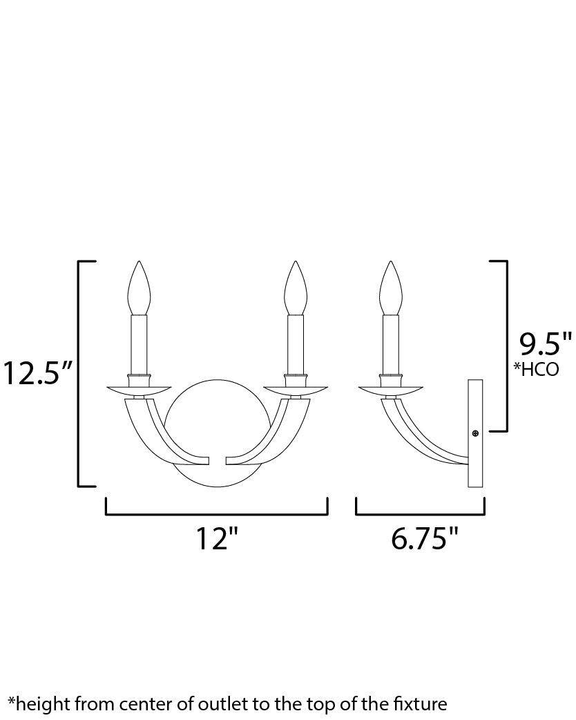 Maxim Basque 20341DWAR Wall Sconce Light - Driftwood/Anthracite