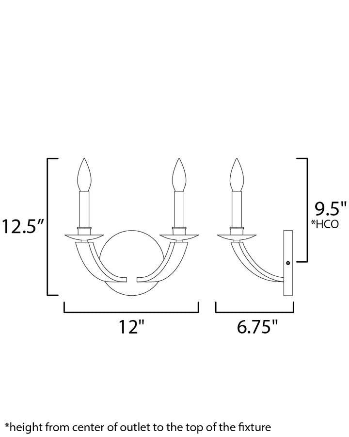 Maxim Basque 20341DWAR Wall Sconce Light - Driftwood/Anthracite