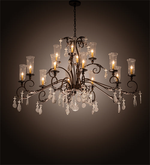 Meyda Tiffany Windsor 203867 Chandelier Light - Mahogany Bronze