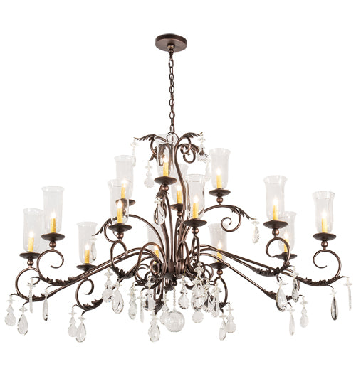 Meyda Tiffany Windsor 203867 Chandelier Light - Mahogany Bronze