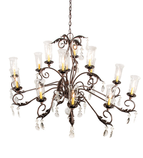 Meyda Tiffany Windsor 203867 Chandelier Light - Mahogany Bronze