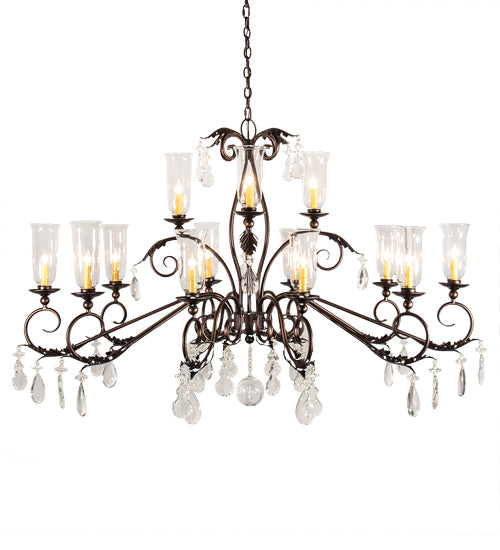 Meyda Tiffany Windsor 203867 Chandelier Light - Mahogany Bronze