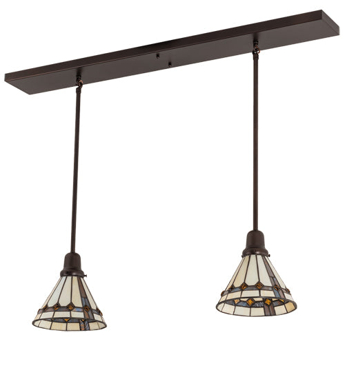 Meyda Tiffany Belvidere 203884 Pendant Light - Mahogany Bronze