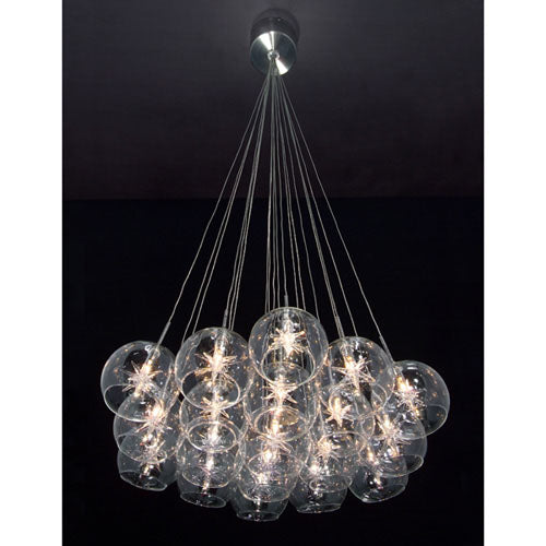 ET2 by Maxim Starburst E20113-24 Pendant Light - Satin Nickel