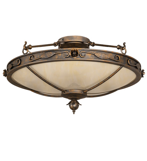 Meyda Tiffany Arabesque 204049 Ceiling Light - French Bronzed