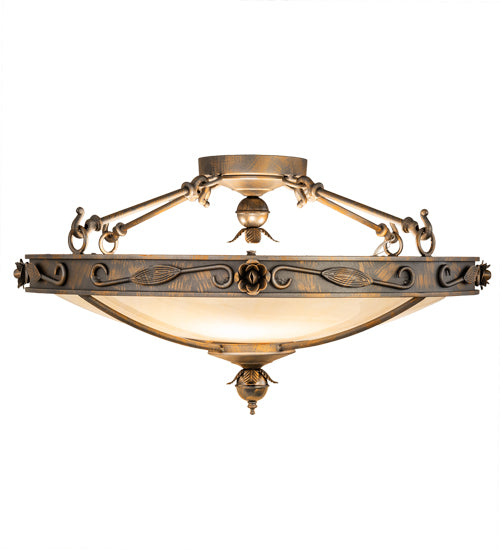 Meyda Tiffany Arabesque 204049 Ceiling Light - French Bronzed