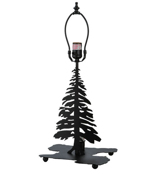 Meyda Tiffany Lighting 175751 Leaf Edge Two Light Table Lamp Lamp Black