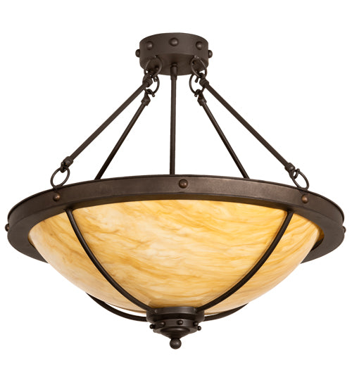 Meyda Tiffany Freya 205083 Ceiling Light - Wrought Iron