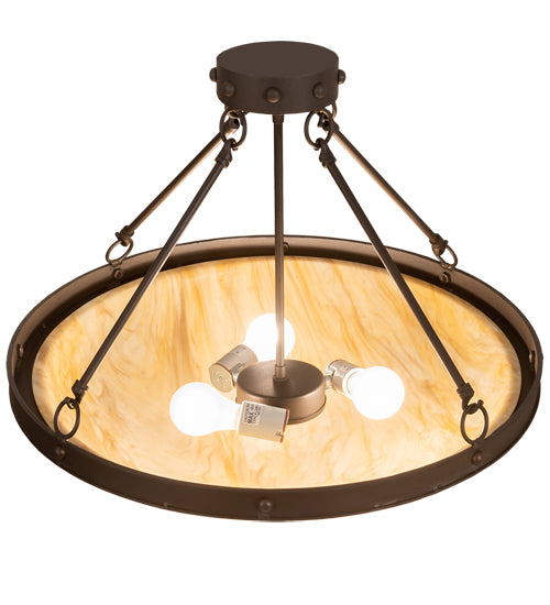 Meyda Tiffany Freya 205083 Ceiling Light - Wrought Iron
