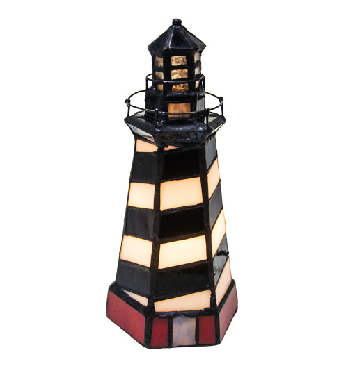 Meyda Tiffany Lighting 20539 The Lighthouse On One Light Accent Lamp Lamp Bronze / Dark