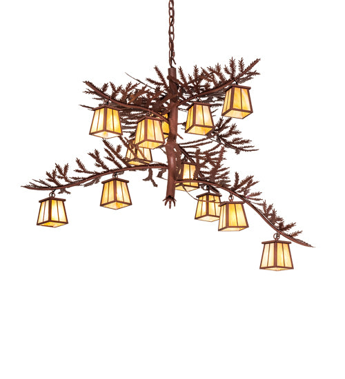 Meyda Tiffany Pine Branch 205623 Chandelier Light - Rust