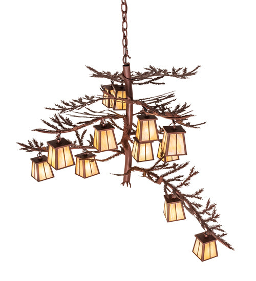 Meyda Tiffany Pine Branch 205623 Chandelier Light - Rust
