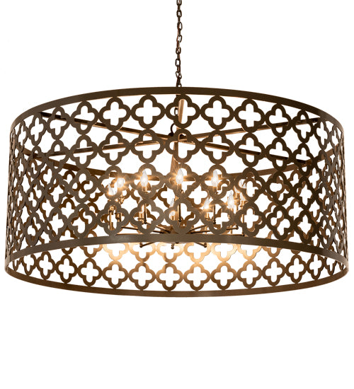 Meyda Tiffany Lighting 205662 Clover 12 Light Pendant Decor Bronze / Dark