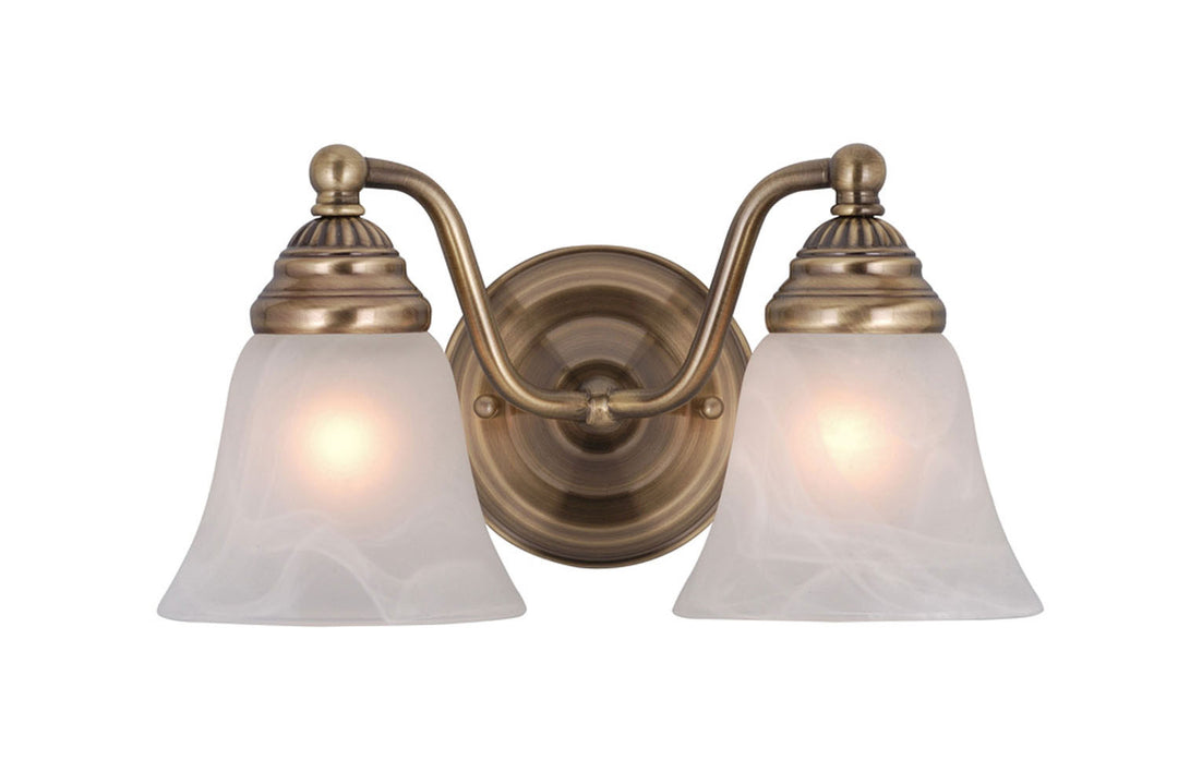 Vaxcel Standford VL35122A Bath Vanity Light 13 in. wide - Antique Brass