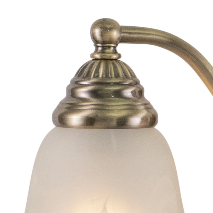 Vaxcel Standford VL35123A Bath Vanity Light 19 in. wide - Antique Brass