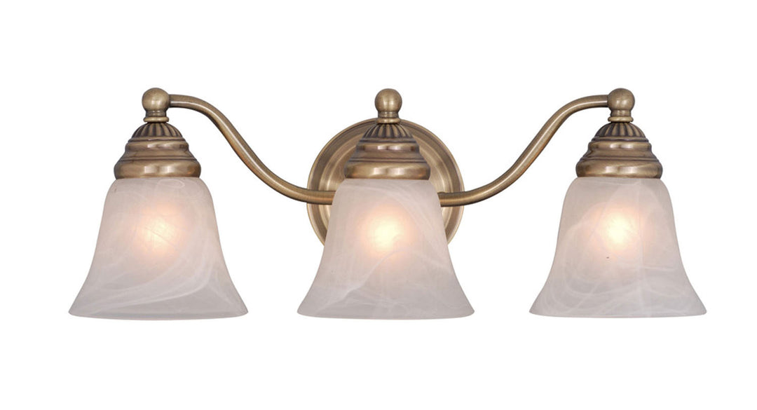 Vaxcel Standford VL35123A Bath Vanity Light 19 in. wide - Antique Brass