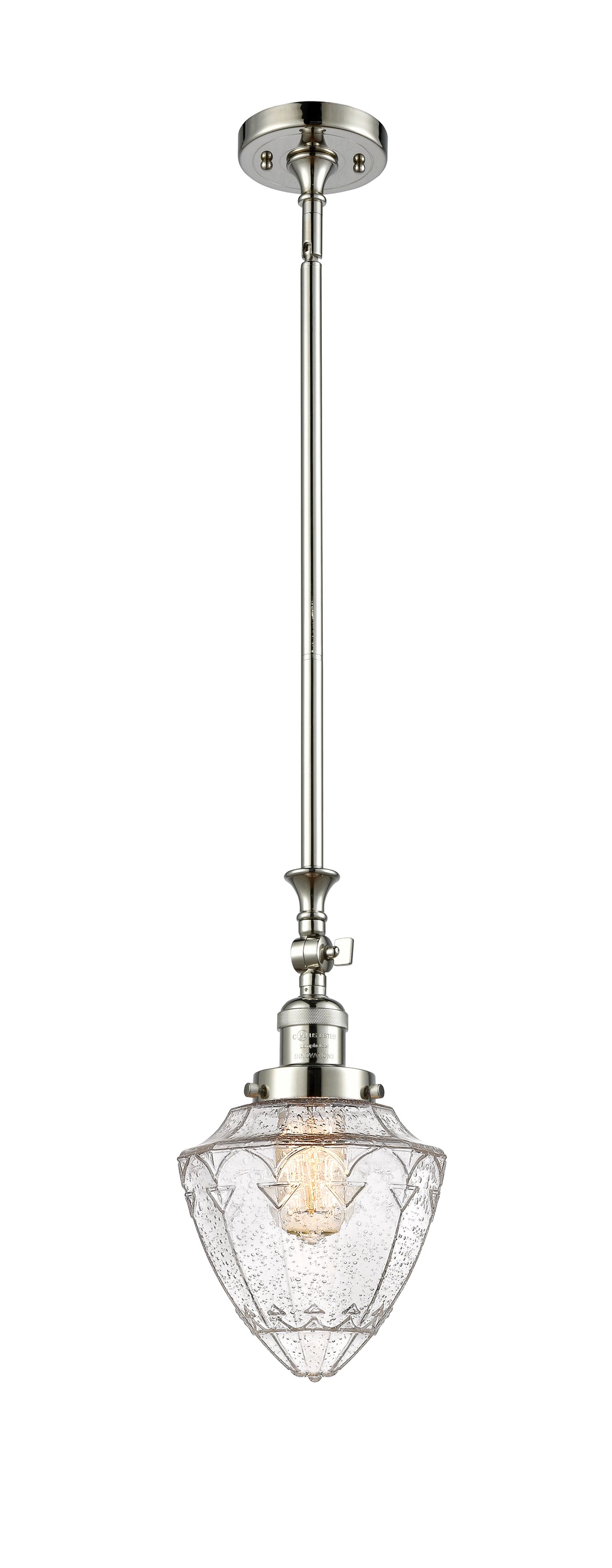 Innovations Franklin Restoration 206-PN-G664-7 Pendant Light - Polished Nickel