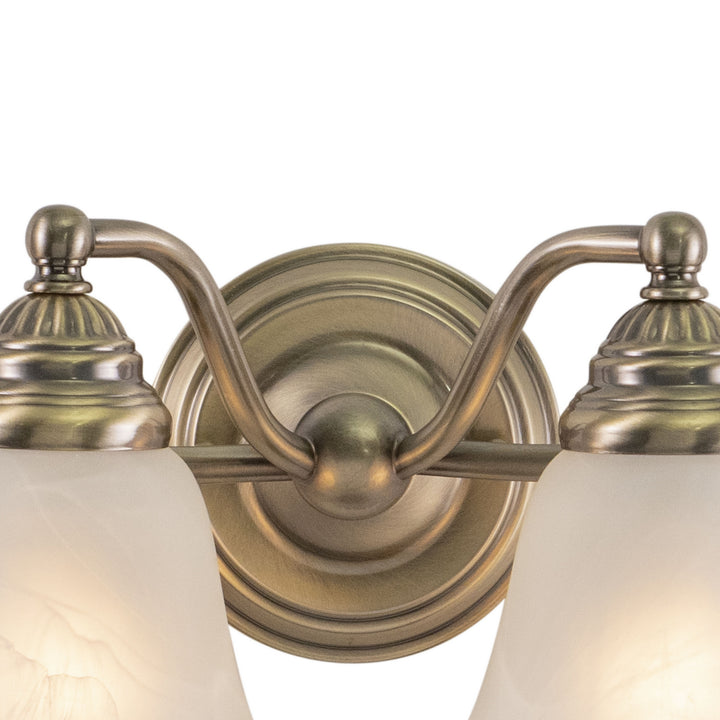 Vaxcel Standford VL35124A Bath Vanity Light 26 in. wide - Antique Brass